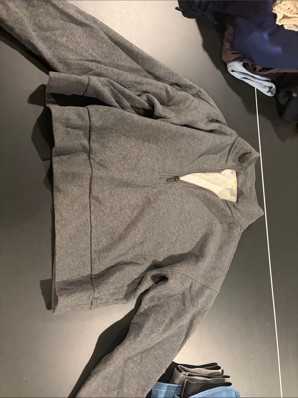 Zella grey zip up
